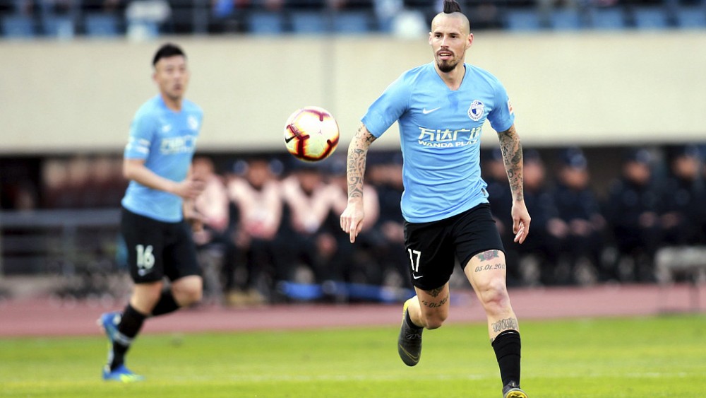 Marek Hamsik đã quyết định 'tháo chạy' khỏi giải bóng đá Trung Quốc. (Nguồn: CGTN)