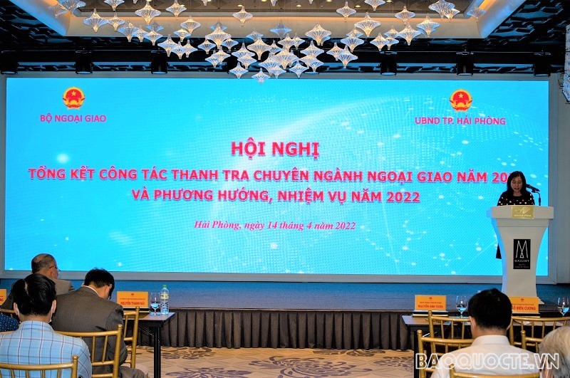 Phó Chánh Thanh tra Bộ Ngoại giao Nguyễn Thanh Hà phát biểu khai mạc Hội nghị. Phó Chánh Thanh tra Bộ Ngoại giao Nguyễn Thanh Hà phát biểu khai mạc Hội nghị.