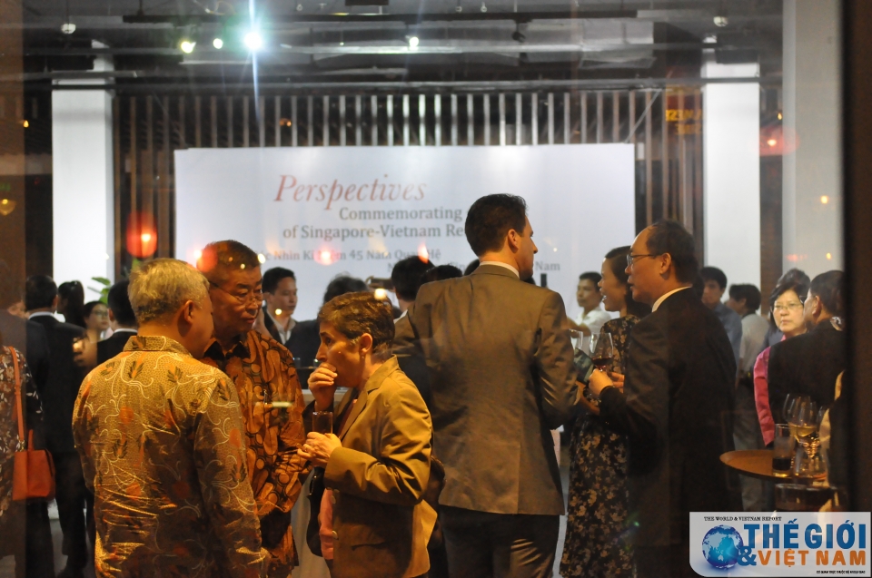 trien lam tranh ky niem 45 nam quan he ngoai giao viet nam singapore