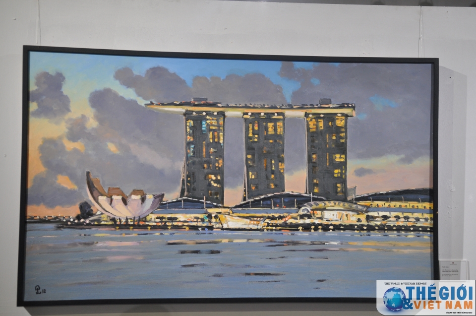 trien lam tranh ky niem 45 nam quan he ngoai giao viet nam singapore