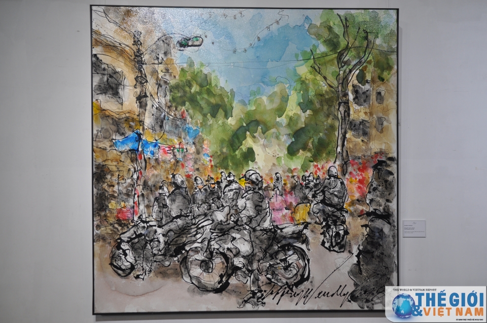 trien lam tranh ky niem 45 nam quan he ngoai giao viet nam singapore