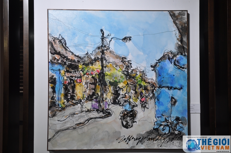 trien lam tranh ky niem 45 nam quan he ngoai giao viet nam singapore