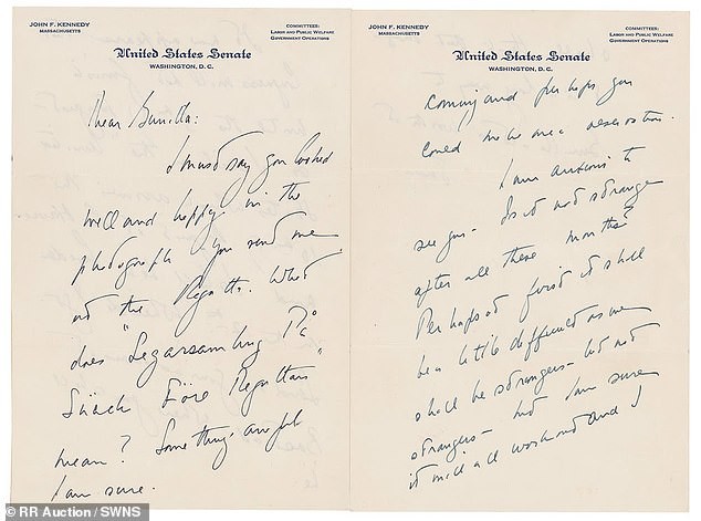 Thư tình của cố tổng thống Mỹ John F. Kennedy được đem đấu giá