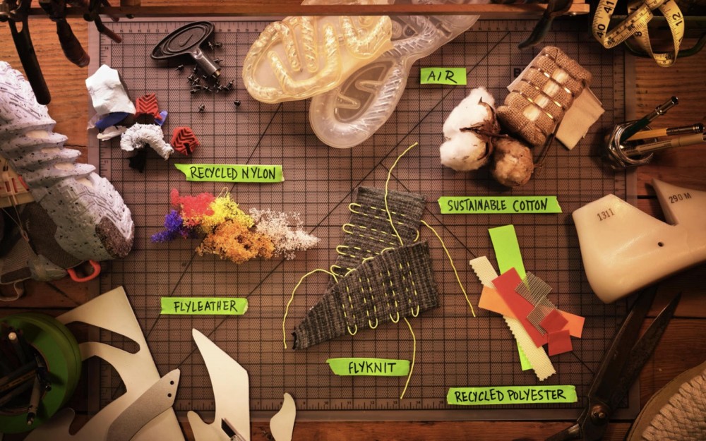 Nike đang thúc đẩy việc sử dụng các vật liệu thân thiện với môi trường.