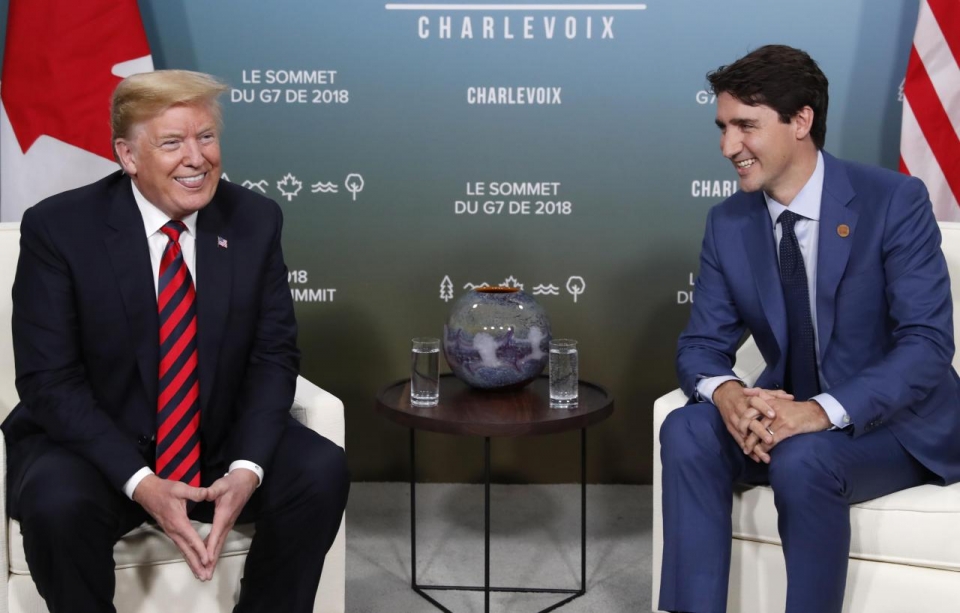 tong thong my gay suc ep voi canada ve thuong mai tai hoi nghi g7