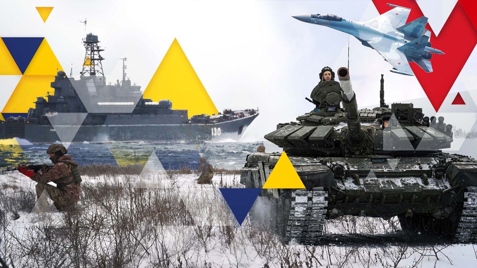Xung đột Nga-Ukraine đã bước sang ngày thứ 100. (Nguồn: Sky News)