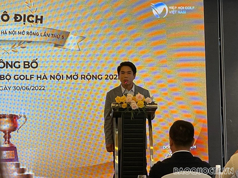 Chủ tịch HNGA Nguyễn Tô Ninh phát biểu tại buổi lễ.