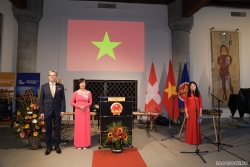 Đại sứ quán Việt Nam tại Thụy Sỹ long trọng kỷ niệm 76 năm Quốc khánh và 50 năm quan hệ ngoại giao tại Tòa Thị chính TP Bern