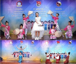 Thắm sức trẻ Việt Nam-Lào-Campuchia trên những nhịp cầu hữu nghị