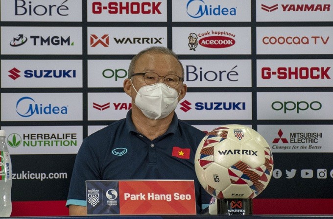 HLV Park Hang Seo khá tự tin với trận đấu hôm nay.