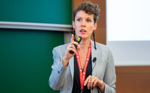 Đại sứ công nghệ của Đan Mạch, bà Anne Marie Engtoft Larsen. Đan Mạch cũng là quốc gia đầu tiên bổ nhiệm đại sứ cho lĩnh vực công nghệ. (Nguồn: AFP)