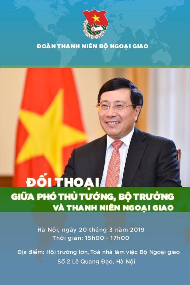 pho thu tuong pham binh minh sap doi thoai voi thanh nien ngoai giao