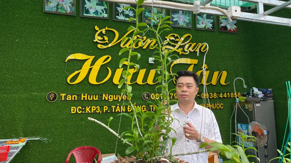 Nguyễn Hữu Tân với ước mơ sở hữu một vườn lan trăm loài