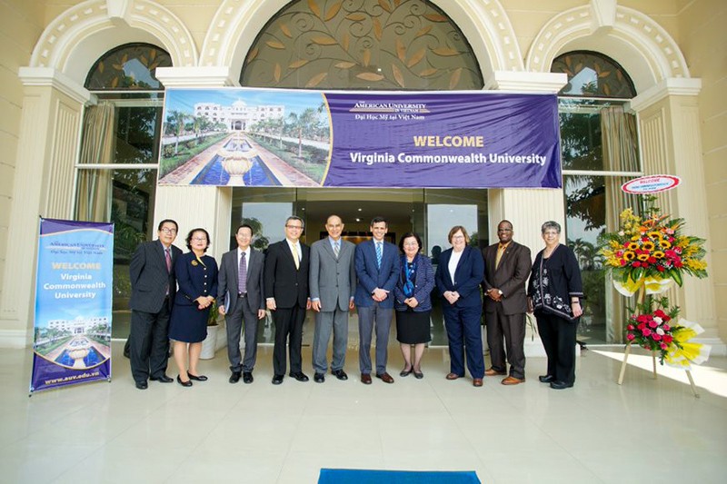 Buổi ký kết hợp tác đào tạo của Đại học Mỹ tại Việt Nam - AUV với Đại học Virginia Commonwealth University – VCU, Hoa Kỳ.