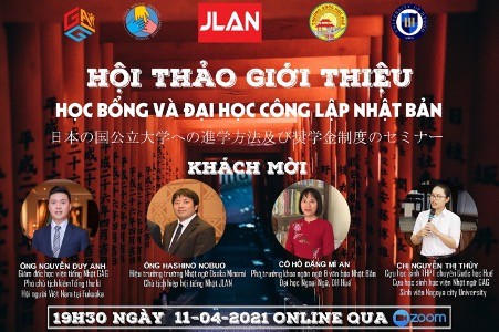 Hội thảo giới thiệu học bổng và đại học công lập Nhật Bản Hội thảo giới thiệu học bổng và đại học công lập Nhật Bản
