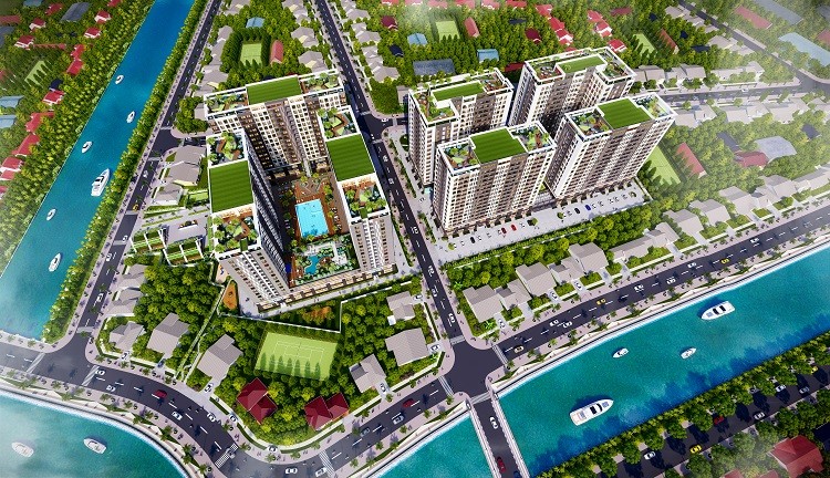 Toàn cảnh dự án Golden City tỉnh Tây Ninh (Ảnh: HQC).