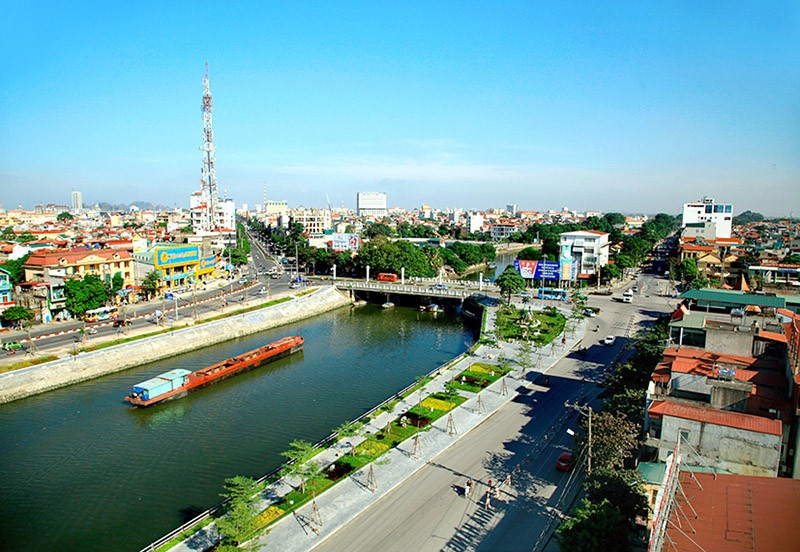 Một góc đô thị thành phố Ninh Bình.