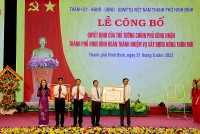Lễ công bố Quyết định của Thủ tướng Chính phủ công nhận thành phố Ninh Bình hoàn thành nhiệm vụ xây dựng nông thôn mới