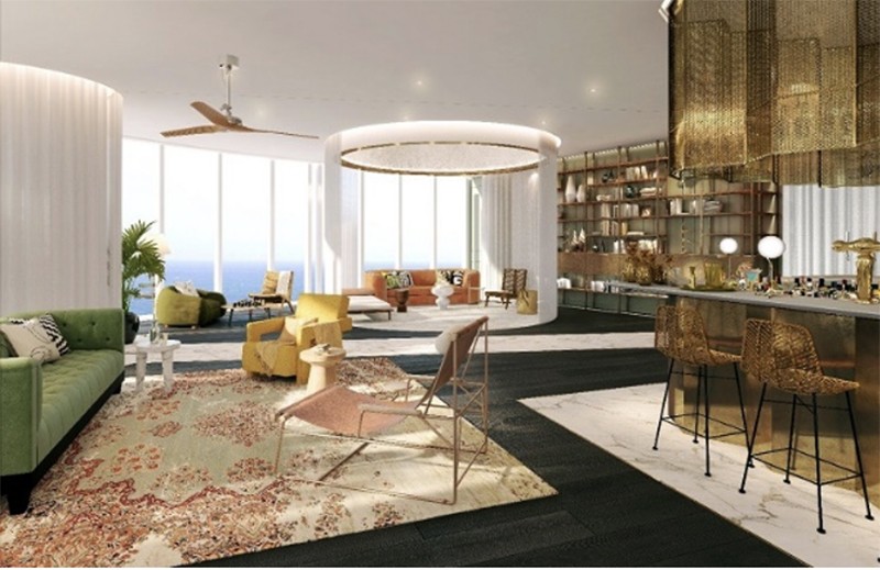 Không gian tinh tế tại Sapphire Residences – Dự án bất động sản hàng hiệu của YOO, thiết kế bởi YOO Inspired by Starck tại Sri Lanka (Nguồn: HTC)