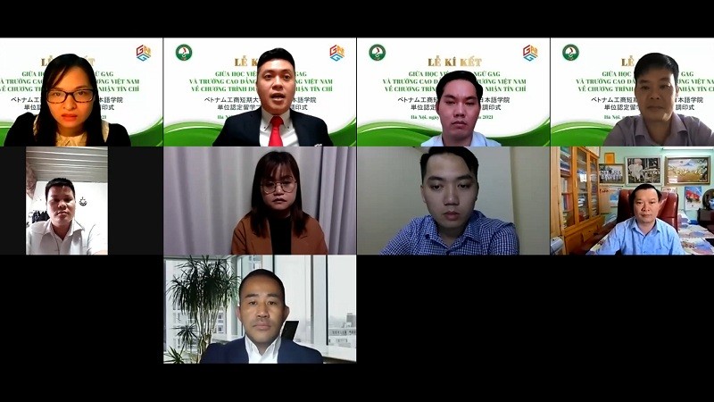 Lễ ký kết “Chương trình du học công nhận tín chỉ” giữa Trường học viện Nhật ngữ GAG (TP Fukuoka) và Trường Cao Đẳng Công Thương Việt Nam