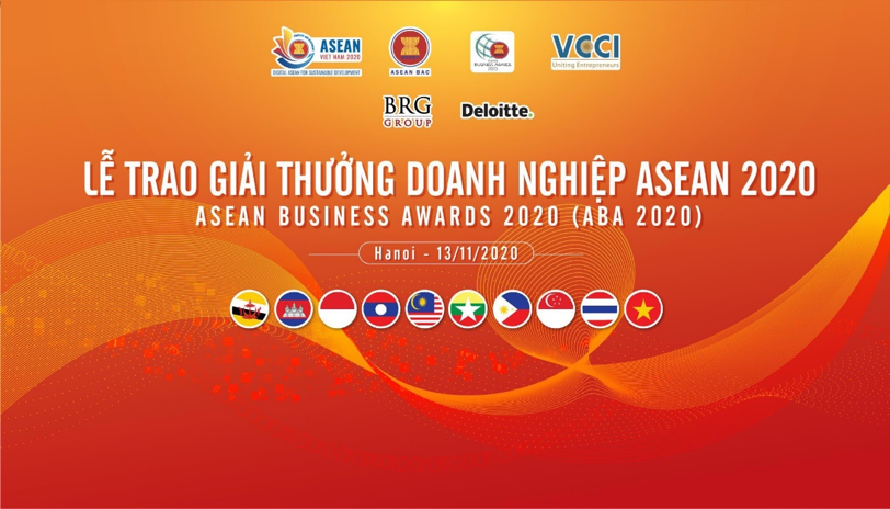 Lễ trao Giải thưởng ABA 2020: Tôn vinh những doanh nghiệp, doanh nhân xuất sắc nhất khu vực ASEAN