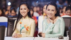 Hoa hậu Châu Ngọc Bích cùng con gái duyên dáng trong tà áo dài Việt Nam tại Chương trình giao lưu văn hoá nghệ thuật ASEAN mở rộng
