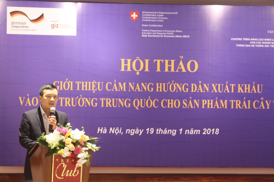 ra mat cam nang ho tro doanh nghiep xuat khau trai cay sang trung quoc