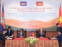 Ký kết thỏa thuận thúc đẩy thương mại Việt Nam-Campuchia