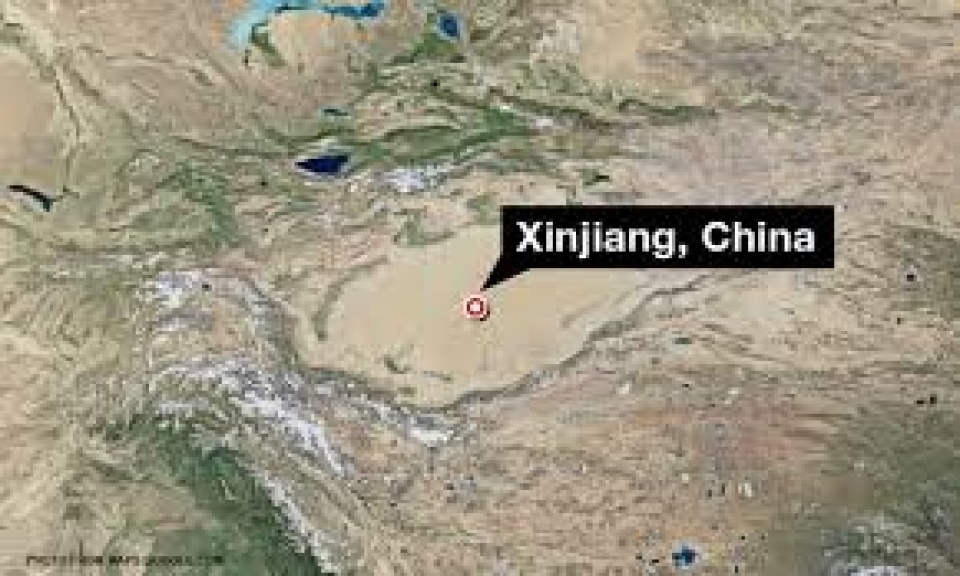 dong dat 67 do richte o tan cuong trung quoc