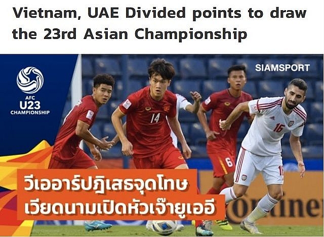 Báo Thái Lan: “U23 Việt Nam may mắn thoát thua U23 UAE” bao thai lan u23 viet nam may man thoat thua u23 uae