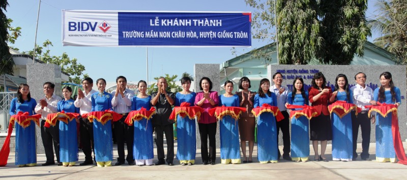 bidv ban giao truong mam non chau hoa tinh ben tre