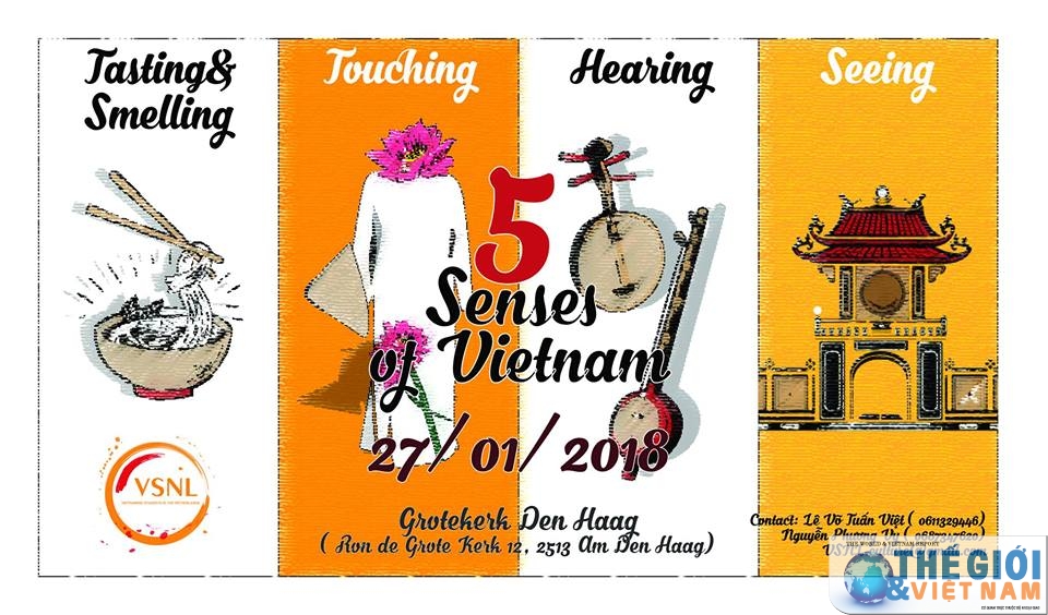 le hoi van hoa viet 5 senses of vietnam tai ha lan
