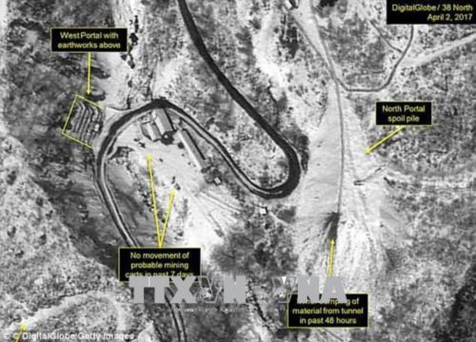 Tiết lộ của Báo Mỹ về các bãi thử hạt nhân quan trọng của Triều Tiên tiet lo cua bao my ve cac bai thu hat nhan quan trong cua trieu tien