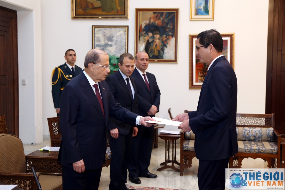 dai su do hoang long trinh thu uy nhiem len tong thong lebanon