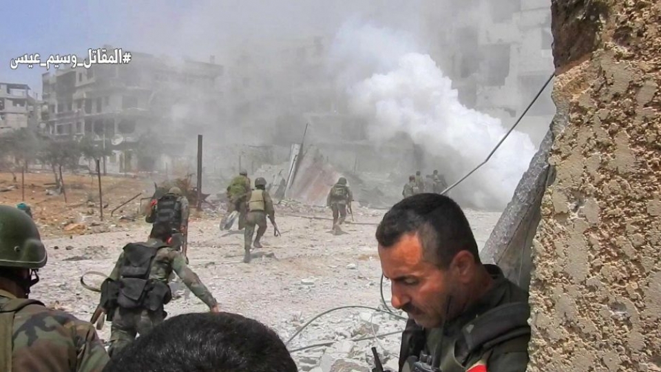 quan doi syria giai phong khu vuc phia nam damascus