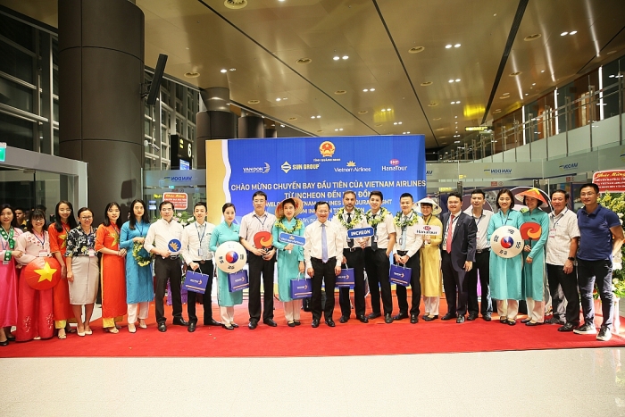 chinh thuc khai truong duong bay thang van don incheon han quoc