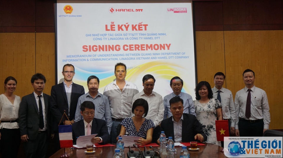 tinh quang ninh hanel dtt va linagora ky hop tac phat trien chinh quyen dien tu