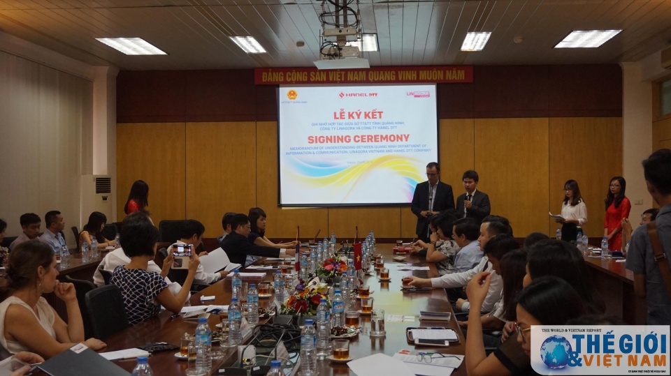 tinh quang ninh hanel dtt va linagora ky hop tac phat trien chinh quyen dien tu