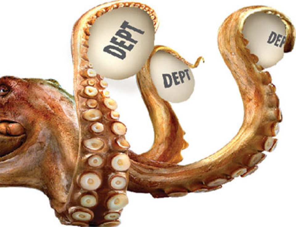 “Áp thấp” nợ nần đổ bộ thế giới ap thap no nan do bo the gioi