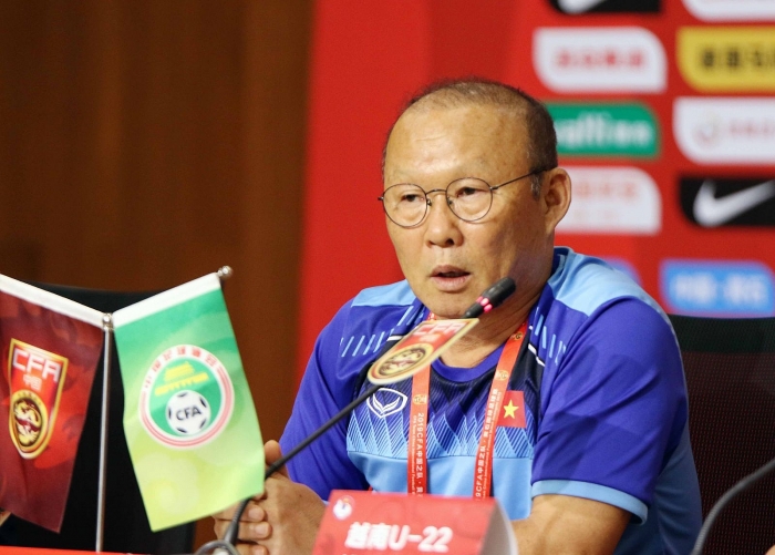 hlv park hang seo chien thang 2 0 truoc u22 trung quoc chua phan anh dung chat luong cua doi thu