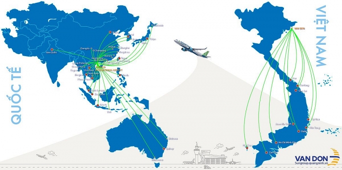 Cận cảnh Cảng hàng không quốc tế Vân Đồn vừa được vinh danh 'Sân bay mới hàng đầu châu Á 2019' can canh cang hang khong quoc te van don vua duoc vinh danh san bay moi hang dau chau a 2019