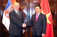 lanh dao bo ngoai giao tiep cac dai su moi duoc bo nhiem