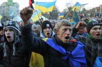 bieu tinh bung phat thanh bao luc du doi o thu do ukraine