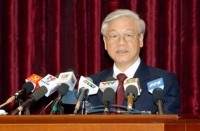 toan van phat bieu be mac hoi nghi trung uong 9 cua tong bi thu chu tich nuoc nguyen phu trong