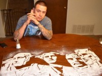 Vẽ chân dung bằng muối