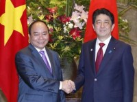 tong bi thu nguyen phu trong tiep thu tuong shinzo abe
