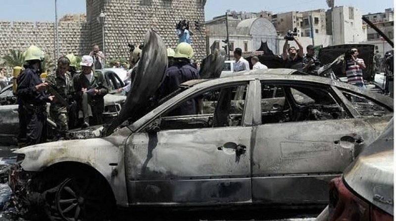 Một vụ đánh bom xe ở Syria. (Nguồn: AFP)