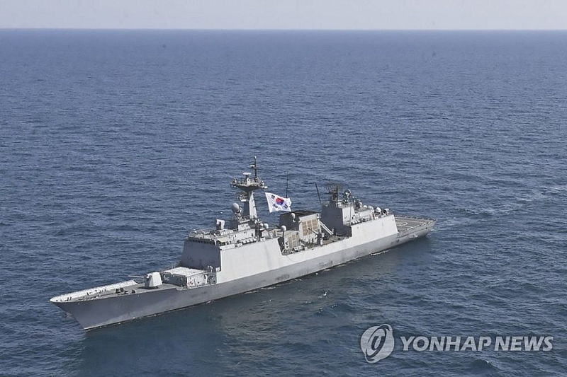 Tàu khu trục 4.400 tấn Choi Young của hải quân Hàn Quốc. (Nguồn: Yonhap)