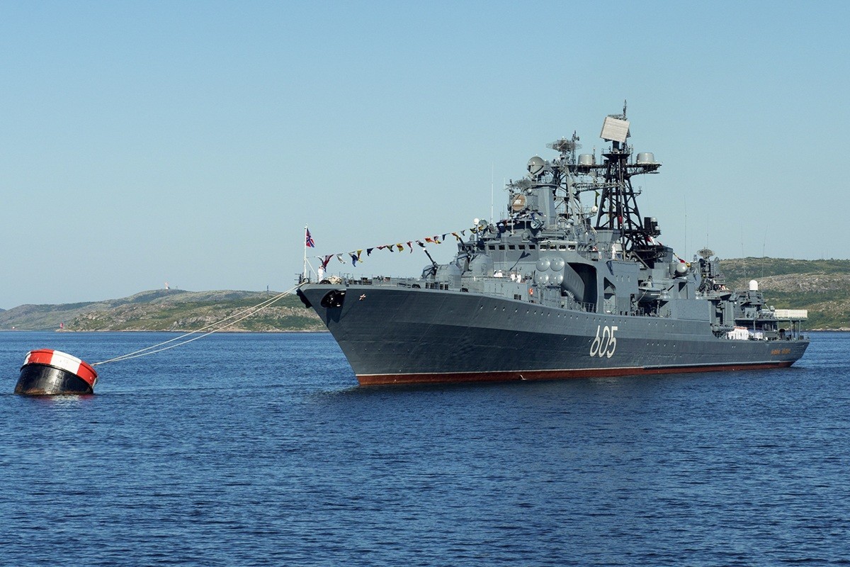 Tàu chống ngầm hạng nặng mang tên Đô đốc Levchenko của Hải quân Nga hoạt động trở lại