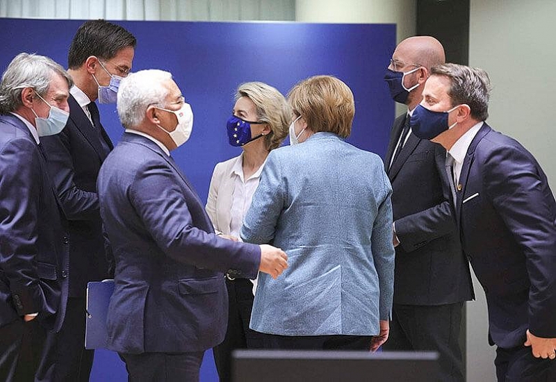 Các nhà lãnh đạo EU gặp nhau tại hội nghị thượng đỉnh cuối năm để thảo luận về nhiều vấn đề trong đó có biến đổi khí hậu. (Nguồn: AP)